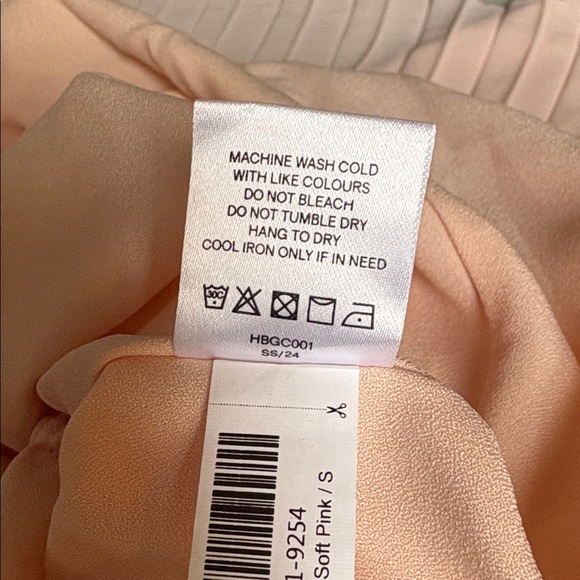 Quince Soft Pink Chiffon Pleaded Midi- size Small - Picture 5 of 5